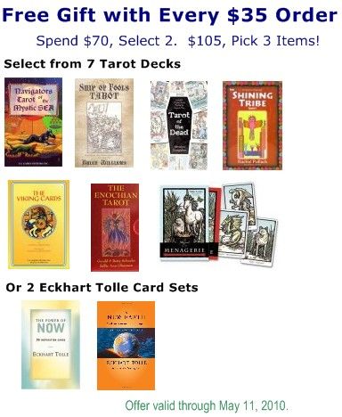 Free Tarot Deck or Eckhart Tolle Card Set