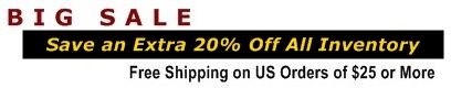 20% Off Our Entire Inventory Sale
